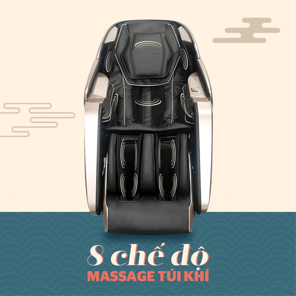 Bổ sung 08 chế độ massage túi khí trên Poongsan MCP 805